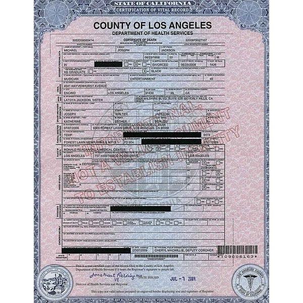 Translation of Death Certificates - FIRST STEP TRANSLATIONS CORPORATION
